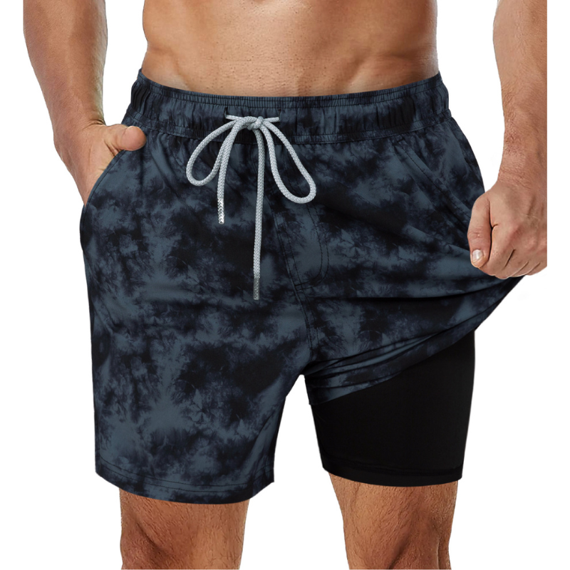 Costume da Bagno a Pantaloncino da Uomo 2 in 1
