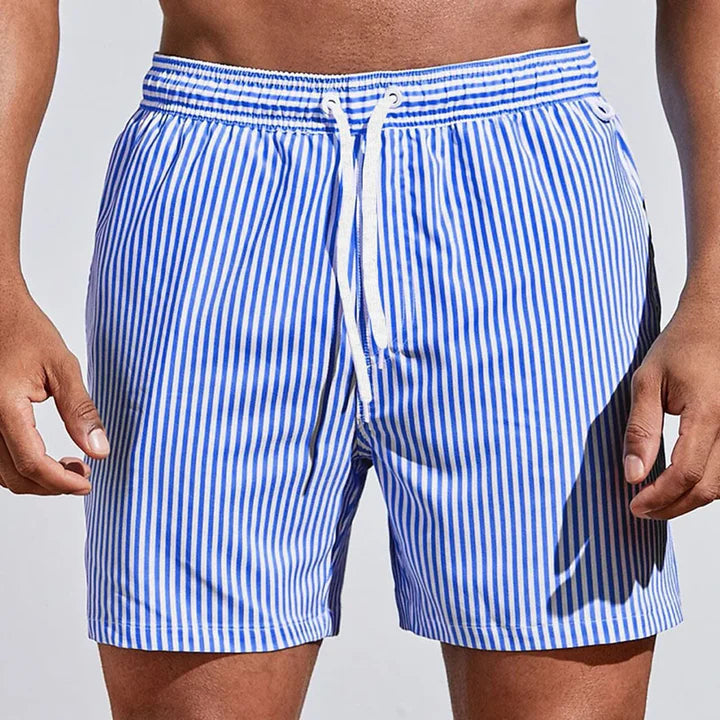 Costume da Bagno a Pantaloncino da Uomo Casual ad Asciugatura Rapida con Vita Elastica