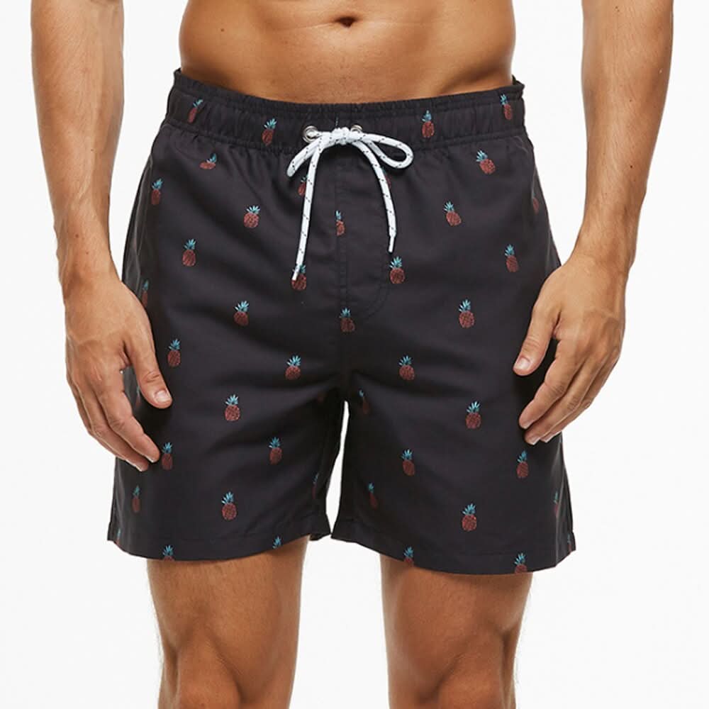 Costume da Bagno da Uomo ad Asciugatura Rapida con Coulisse Regolabile in Vita