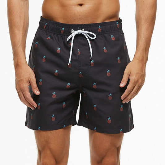 Costume da Bagno da Uomo ad Asciugatura Rapida con Coulisse Regolabile in Vita