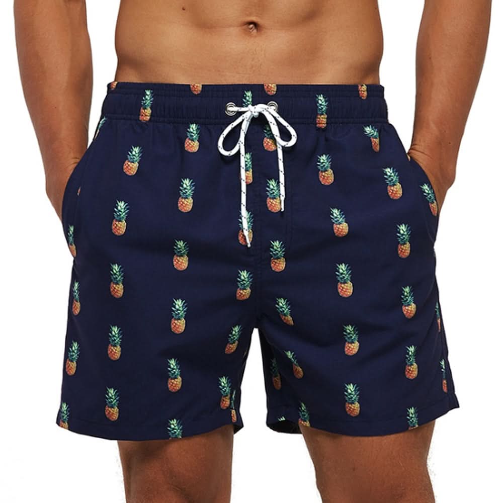 Costume da Bagno da Uomo ad Asciugatura Rapida con Coulisse Regolabile in Vita