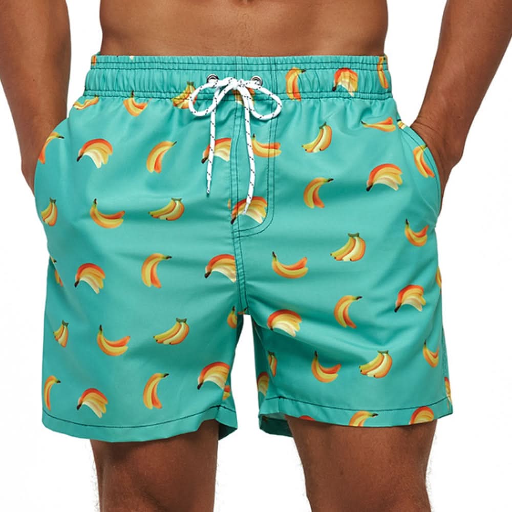 Costume da Bagno da Uomo ad Asciugatura Rapida con Coulisse Regolabile in Vita