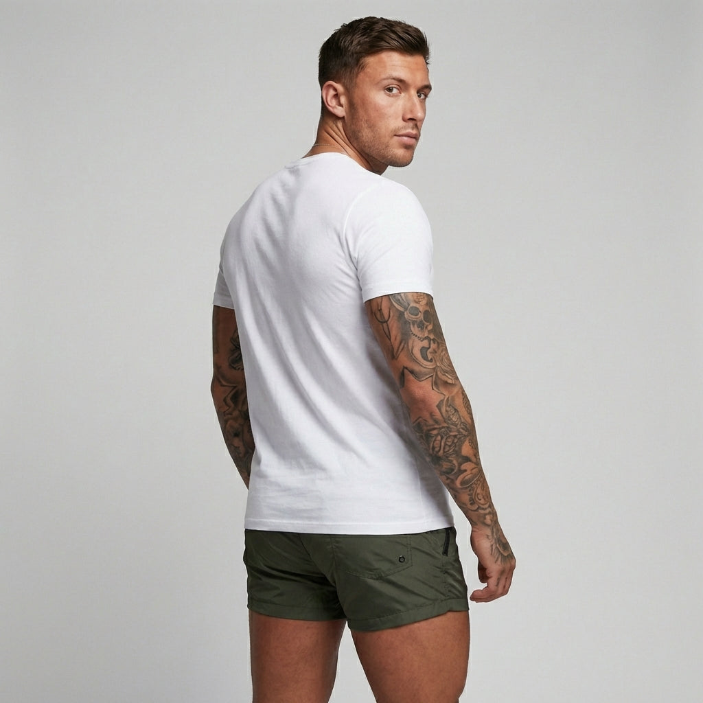 Costume da bagno da uomo tipo boxer con tasche con zip