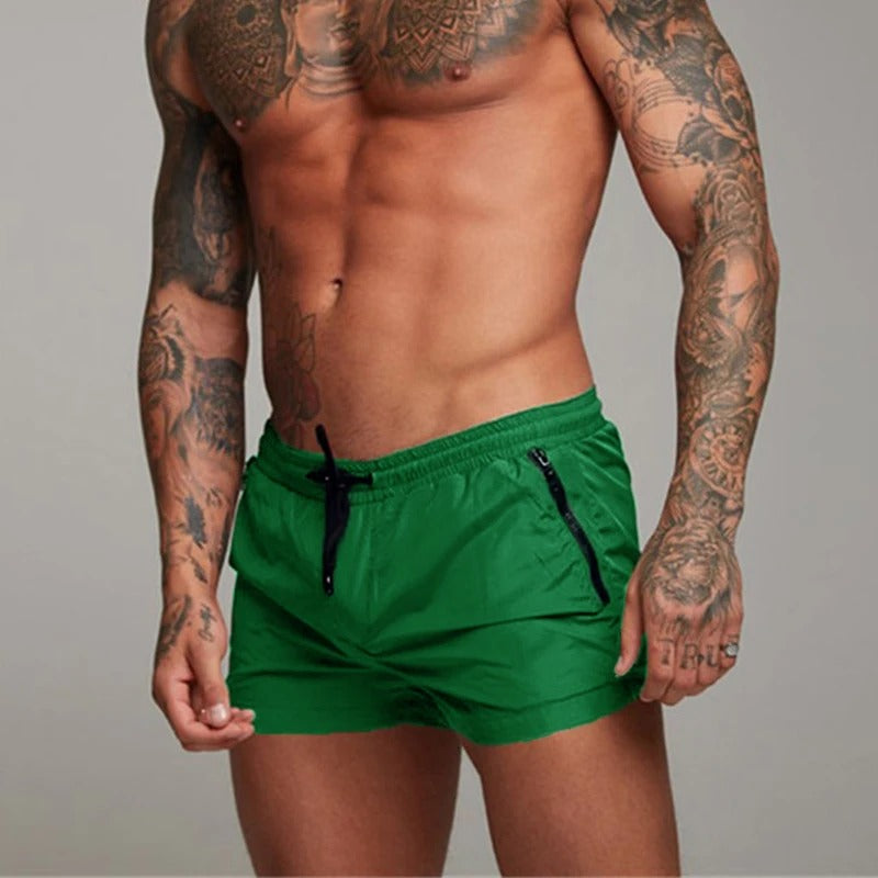 Costume da bagno da uomo tipo boxer con tasche con zip