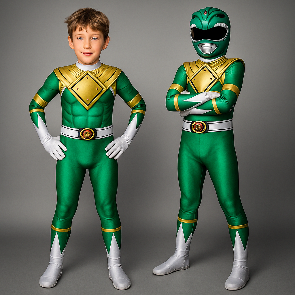 Costume da supereroe per bambini – Tuta intera con stampa muscoli per feste e celebrazioni