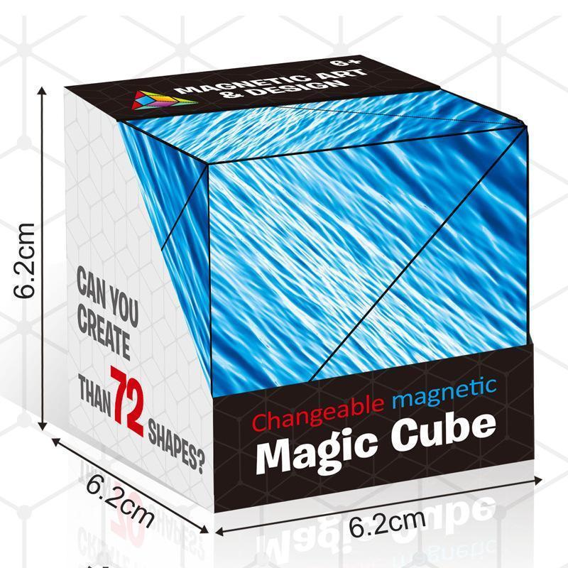 Cubo Magico Magnetico Trasformabile | Rompicapo Giocattolo | Multicolore