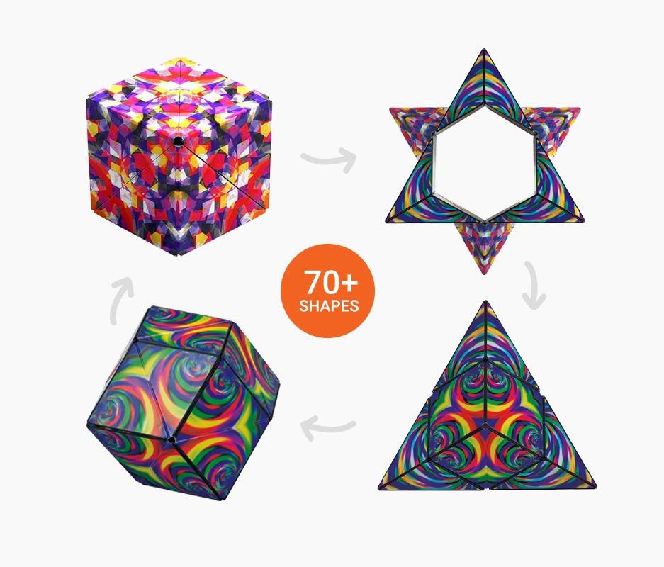 Cubo Magico Magnetico Trasformabile | Rompicapo Giocattolo | Multicolore