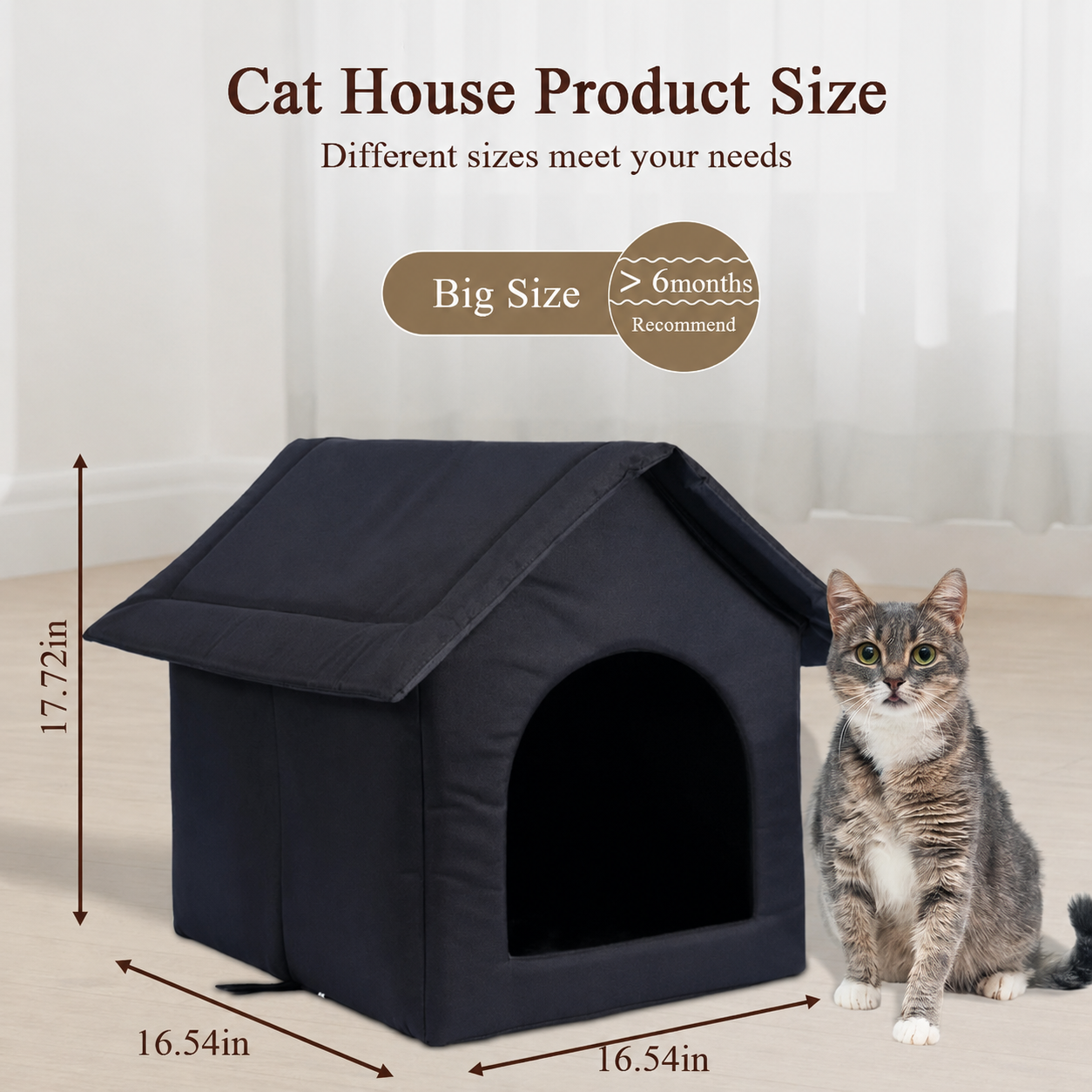 Cuccia da Esterno Impermeabile e Resistente alle Intemperie per Cani e Gatti Quattro Stagioni