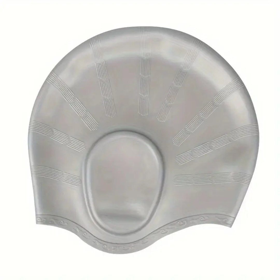 Cuffia da nuoto in silicone con protezione per le orecchie