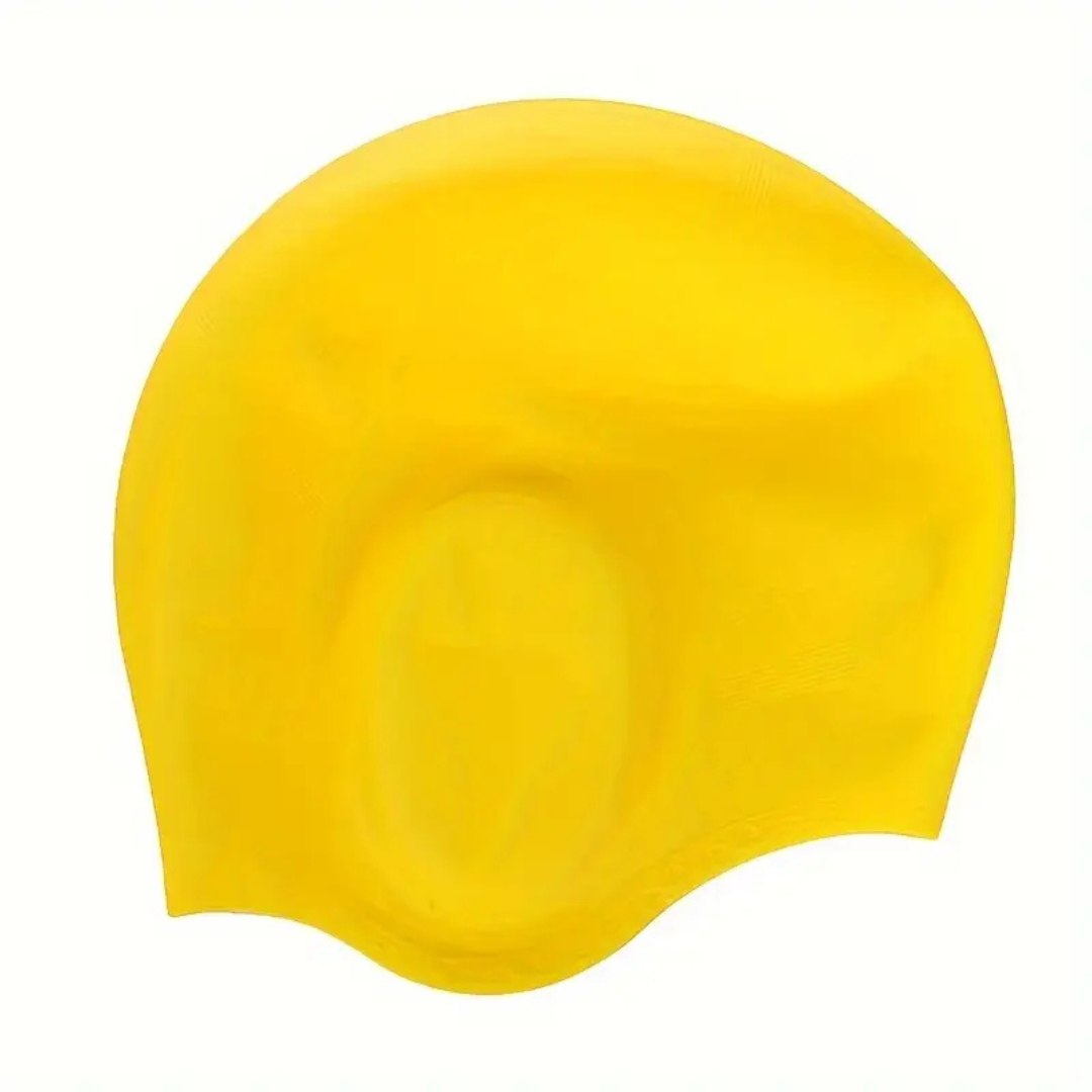 Cuffia da nuoto in silicone con protezione per le orecchie