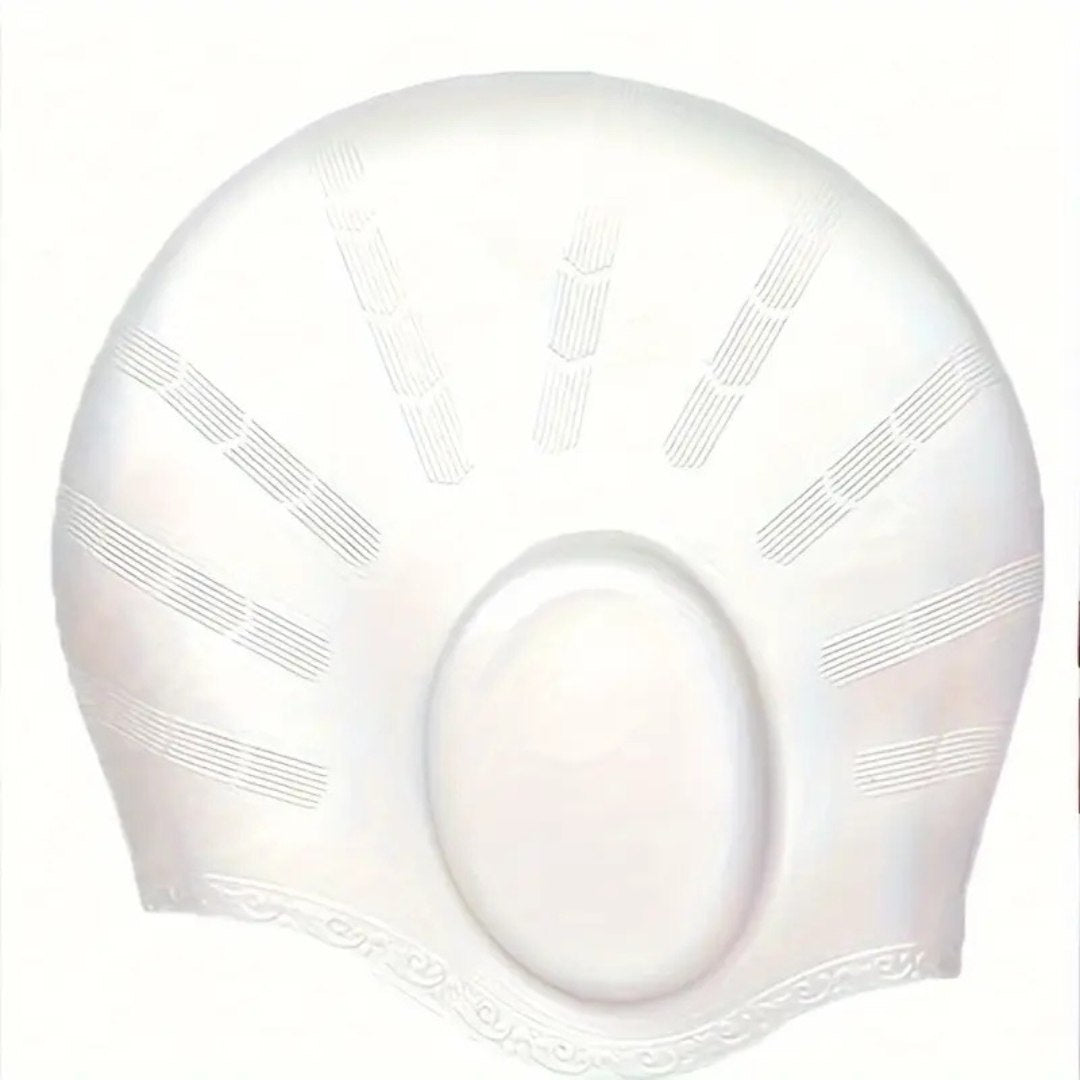 Cuffia da nuoto in silicone con protezione per le orecchie
