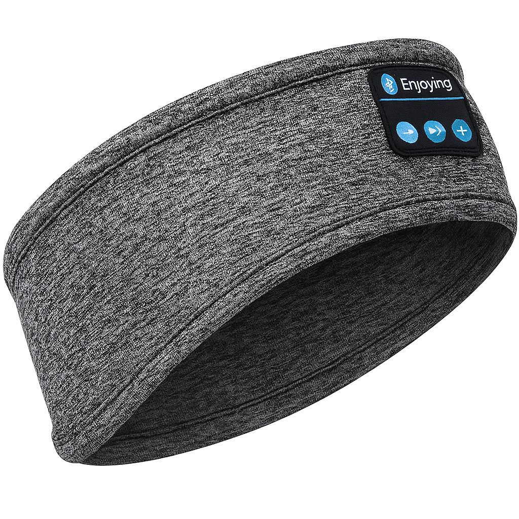 Cuffie da Sonno Wireless Bluetooth a Fascia per Capelli in Morbido Tessuto