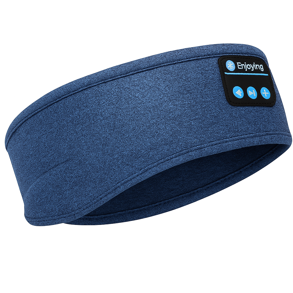Cuffie da Sonno Wireless Bluetooth a Fascia per Capelli in Morbido Tessuto