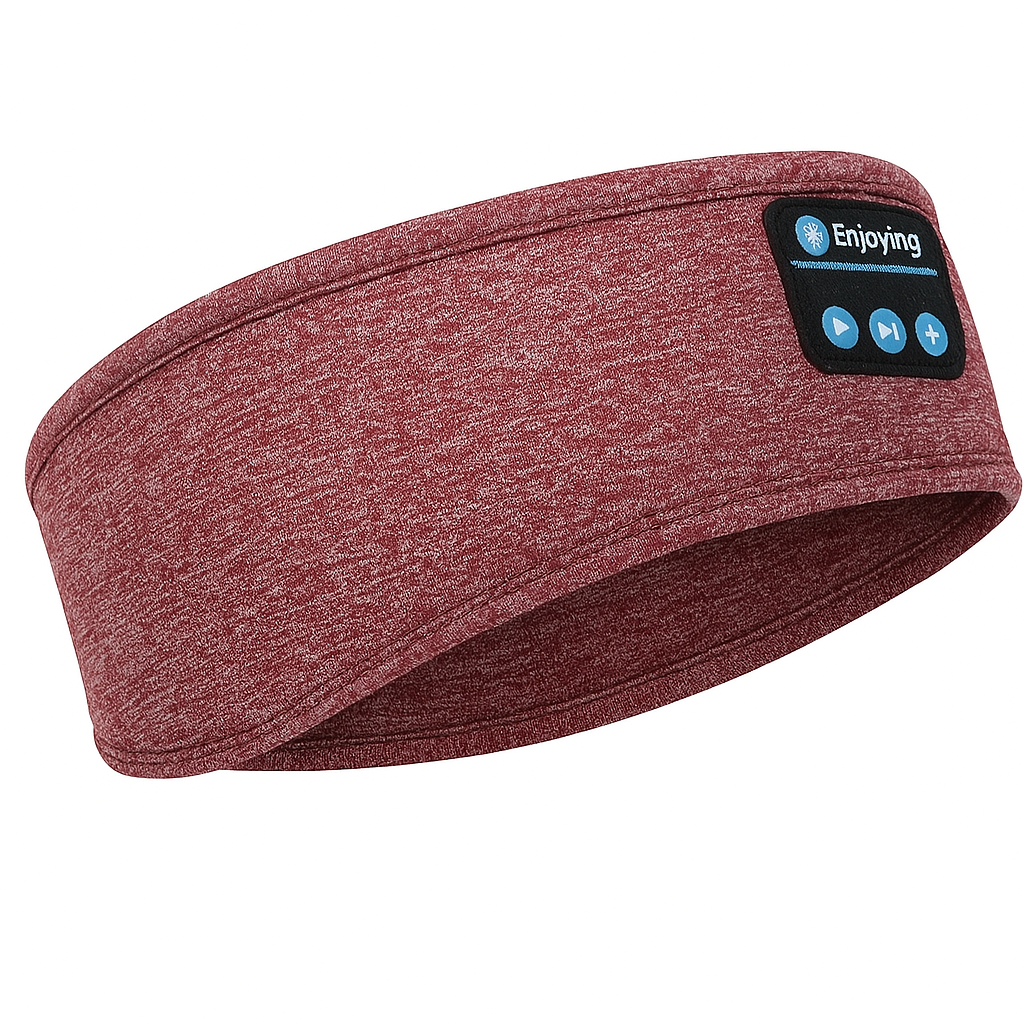 Cuffie da Sonno Wireless Bluetooth a Fascia per Capelli in Morbido Tessuto