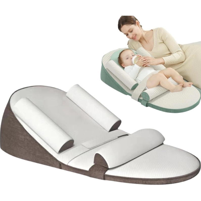 Cuscino a Cuneo per Neonati: Supporto Anti-Reflusso e per Posizione Laterale Sicura