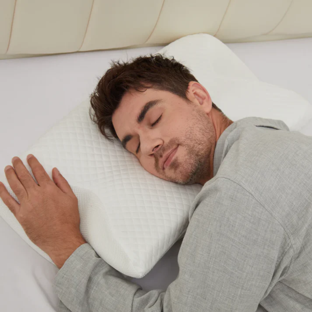 Cuscino Antirussamento con Supporto Ergonomico per Collo e Testa | Bianco
