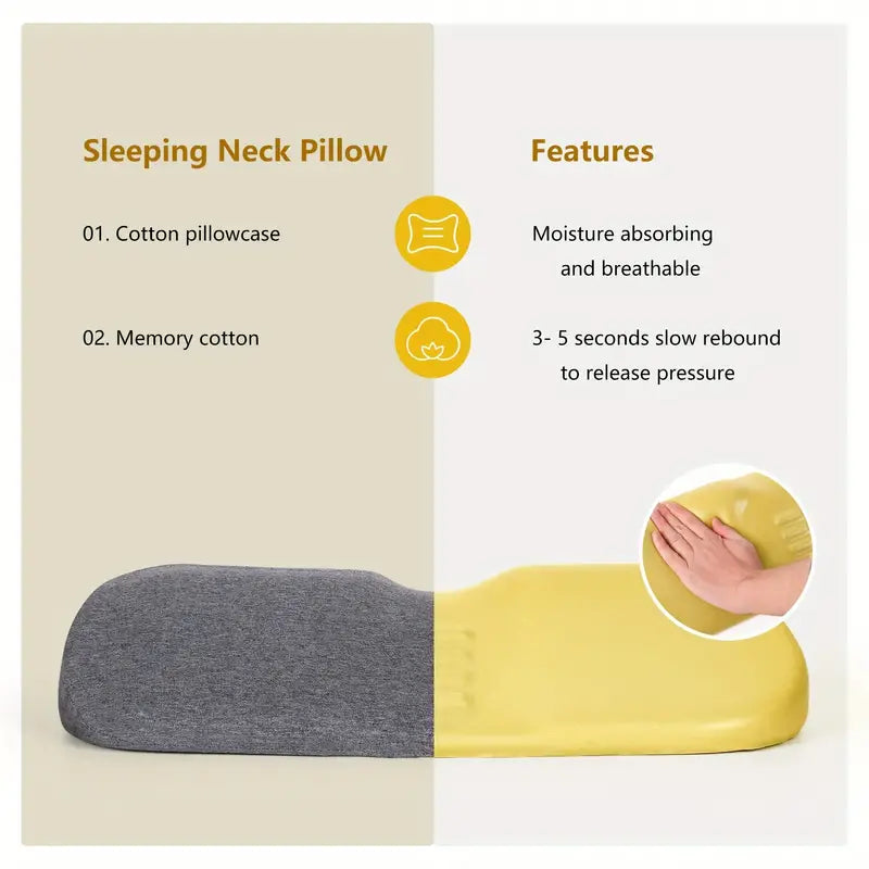 Cuscino Cervicale Anatomico in Memory Foam per il Supporto del Sonno e il Sollievo dal Dolore Cervicale