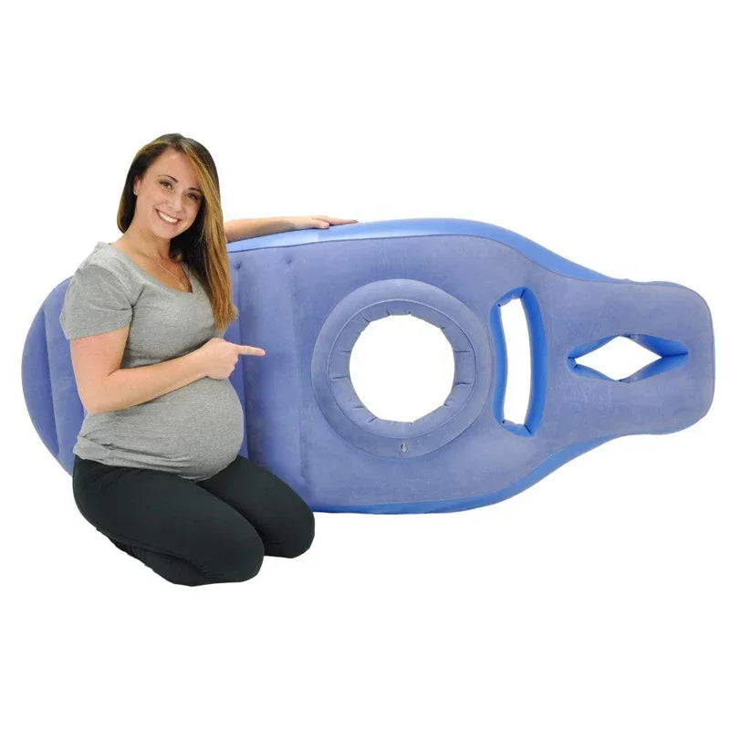 Cuscino da gravidanza gonfiabile e tappetino da yoga – Ideale per notti comode e supporto