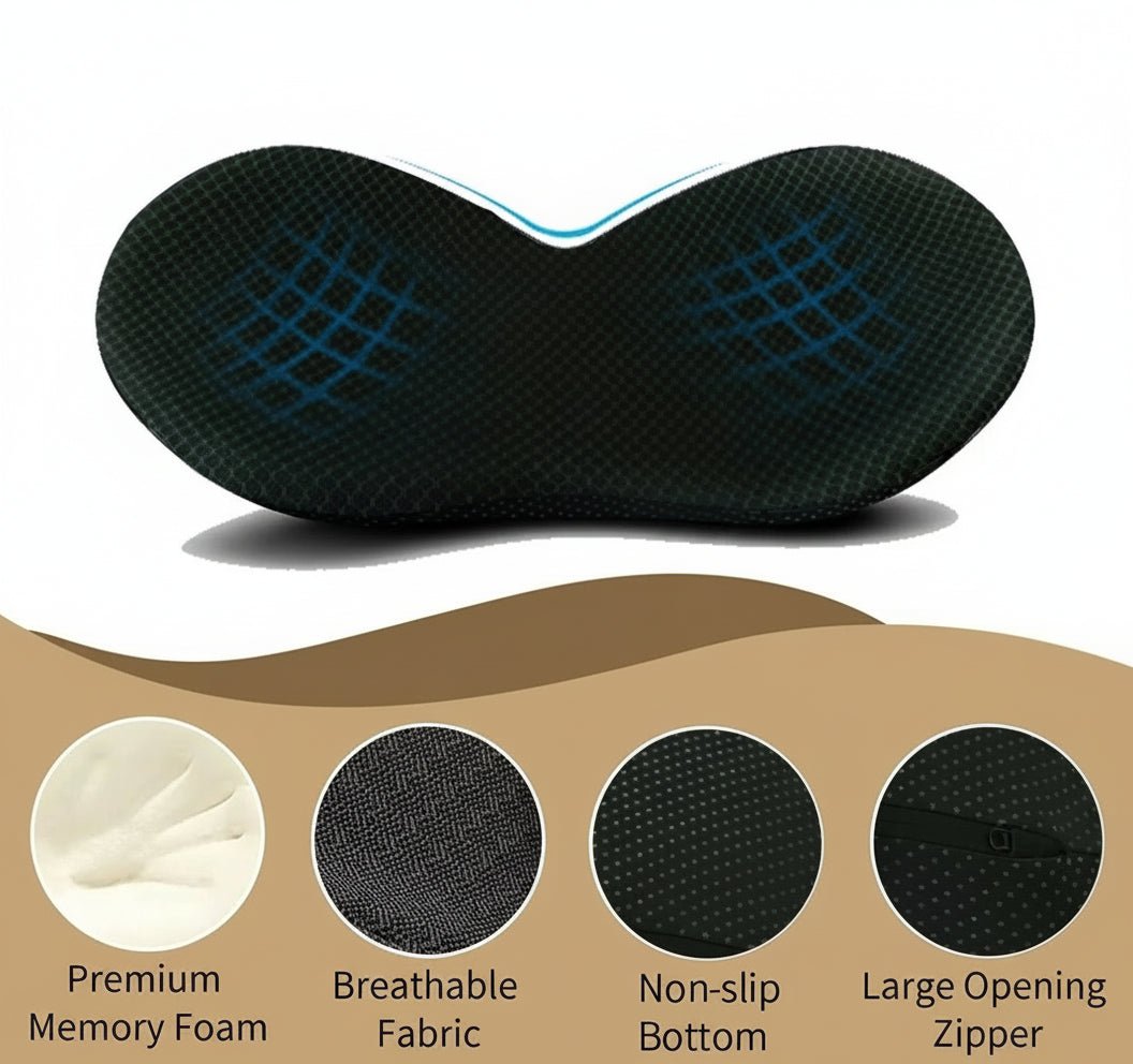 Cuscino da Sedile in Memory Foam per Sollievo dalla Sciatica e Supporto Posturale