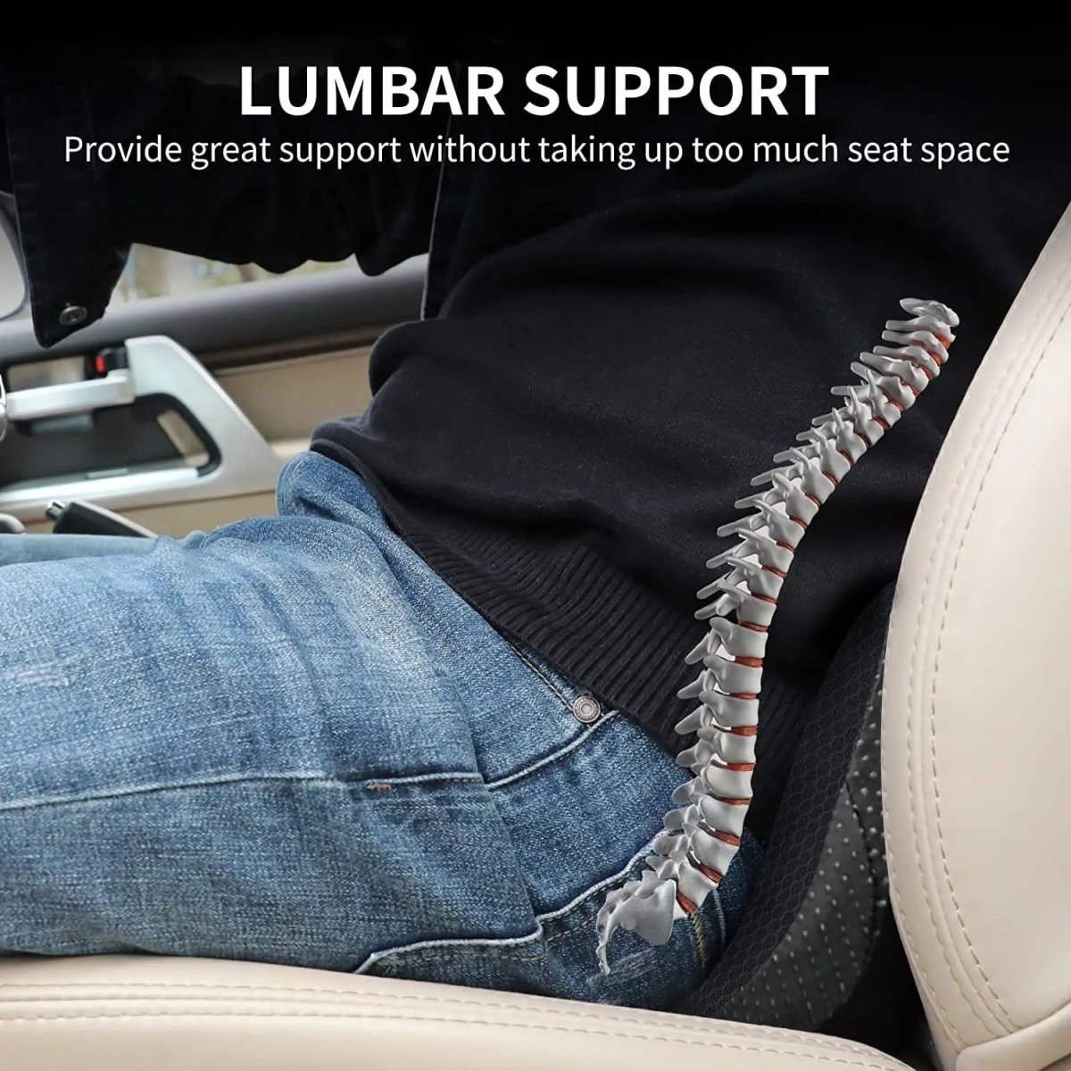 Cuscino da Sedile in Memory Foam per Sollievo dalla Sciatica e Supporto Posturale