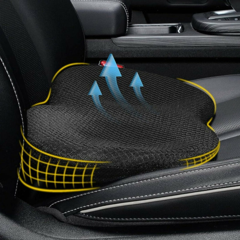 Cuscino da Sedile per Auto per Guidatori Bassi, Spessore 9,6 cm, Aumenta l'Angolo di Visibilità