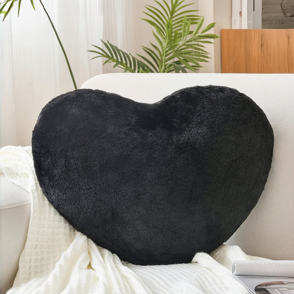 Cuscino Decorativo da Divano in Peluche a Forma di Cuore