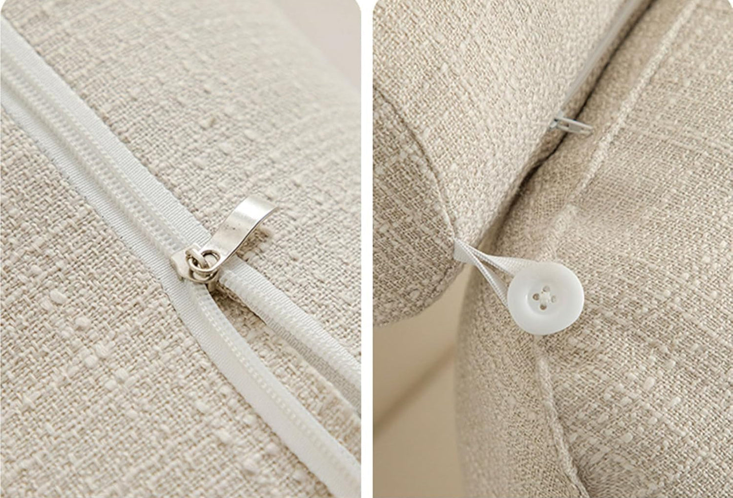 Cuscino di Supporto Ergonomico da Schiena con Poggiatesta Regolabile e Fodera Lavabile