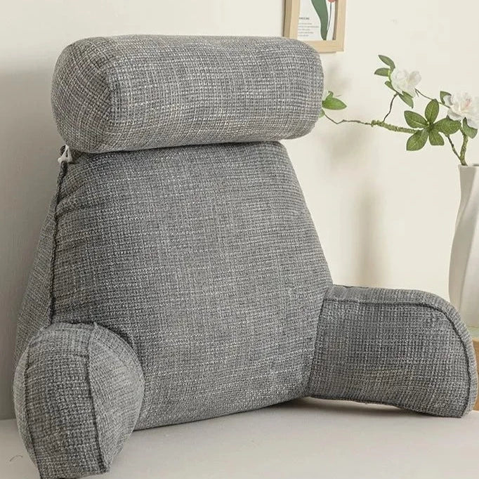 Cuscino di Supporto Ergonomico da Schiena con Poggiatesta Regolabile e Fodera Lavabile