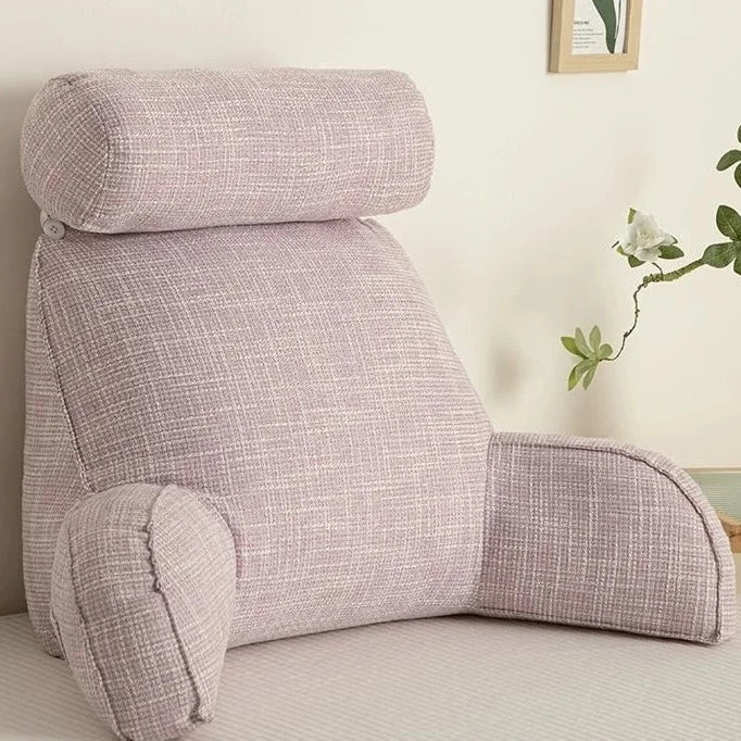 Cuscino di Supporto Ergonomico da Schiena con Poggiatesta Regolabile e Fodera Lavabile