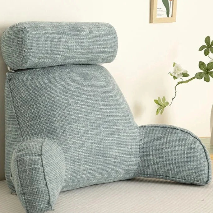 Cuscino di Supporto Ergonomico da Schiena con Poggiatesta Regolabile e Fodera Lavabile