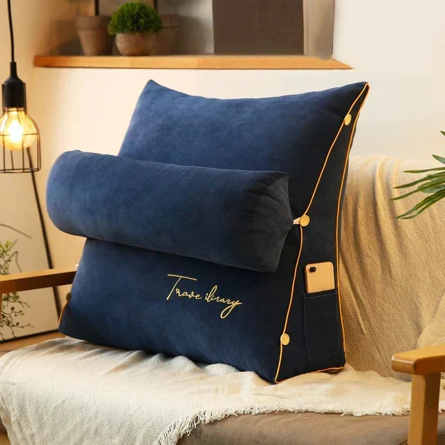 Cuscino di Supporto Lombare Sagomato a Cuneo per un Comfort Ottimale