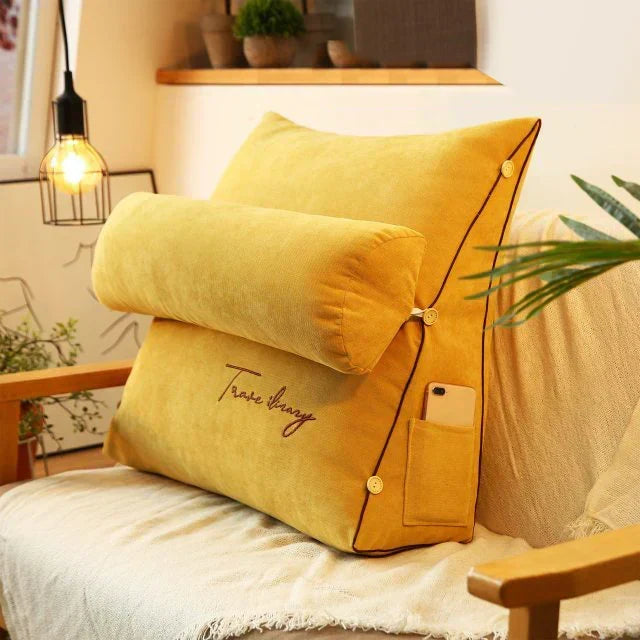 Cuscino di Supporto Lombare Sagomato a Cuneo per un Comfort Ottimale