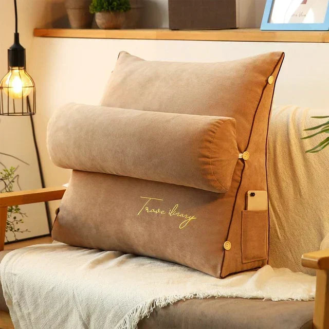 Cuscino di Supporto Lombare Sagomato a Cuneo per un Comfort Ottimale