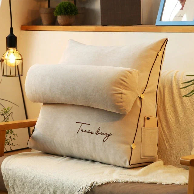 Cuscino di Supporto Lombare Sagomato a Cuneo per un Comfort Ottimale