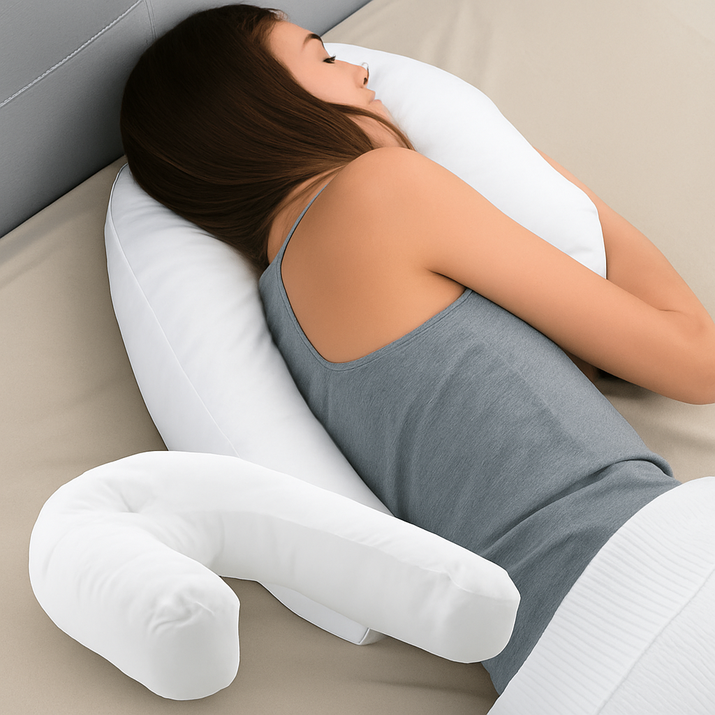 Cuscino ergonomico per dormire sul fianco