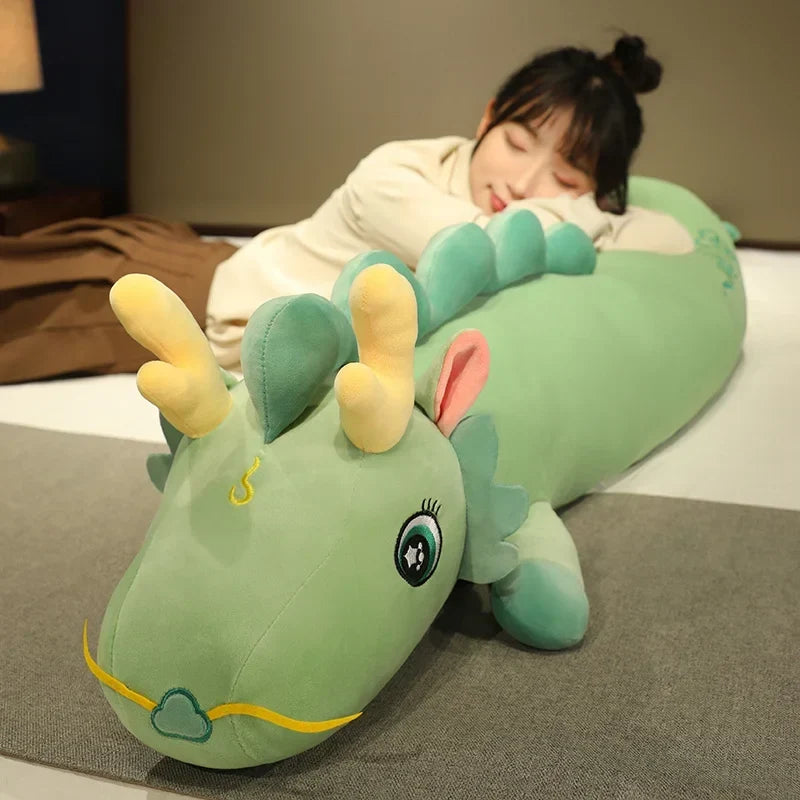 Cuscino per dormire di lato a forma di drago in peluche – Morbido e comodo