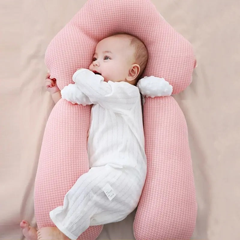 Cuscino per dormire ergonomico per neonati – sicuro, comodo e regolabile per neonati (0-12 mesi)