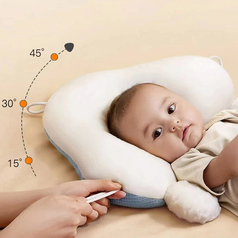 Cuscino per dormire ergonomico per neonati – sicuro, comodo e regolabile per neonati (0-12 mesi)