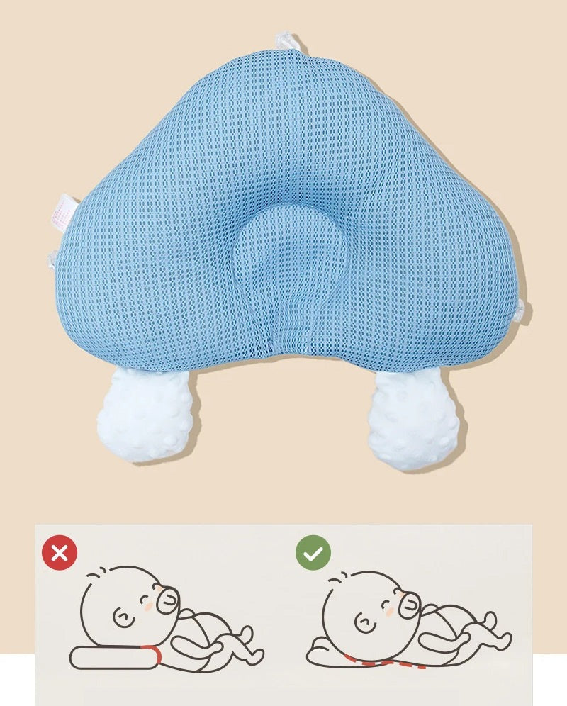 Cuscino per dormire ergonomico per neonati – sicuro, comodo e regolabile per neonati (0-12 mesi)