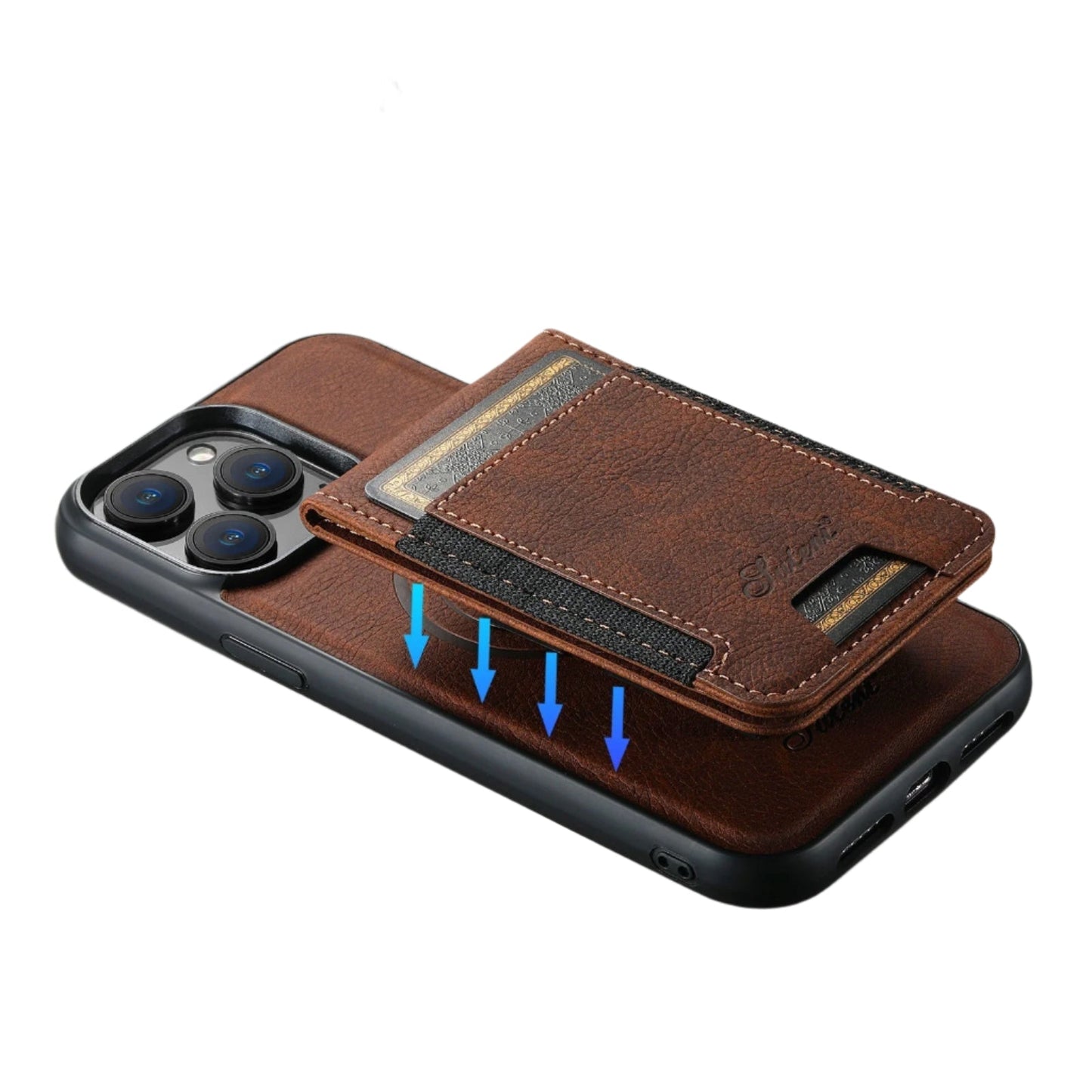 Custodia per telefono in pelle con porta carte