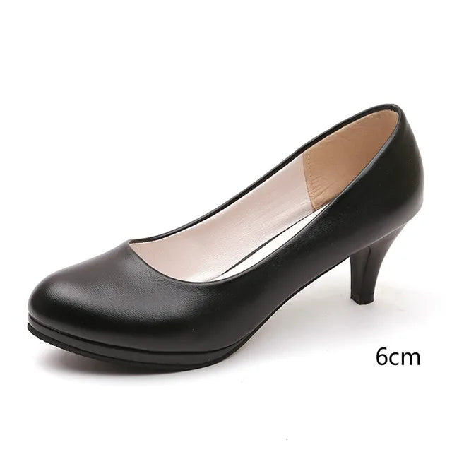 Décolleté ortopediche da donna eleganti nere con supporto ammortizzato