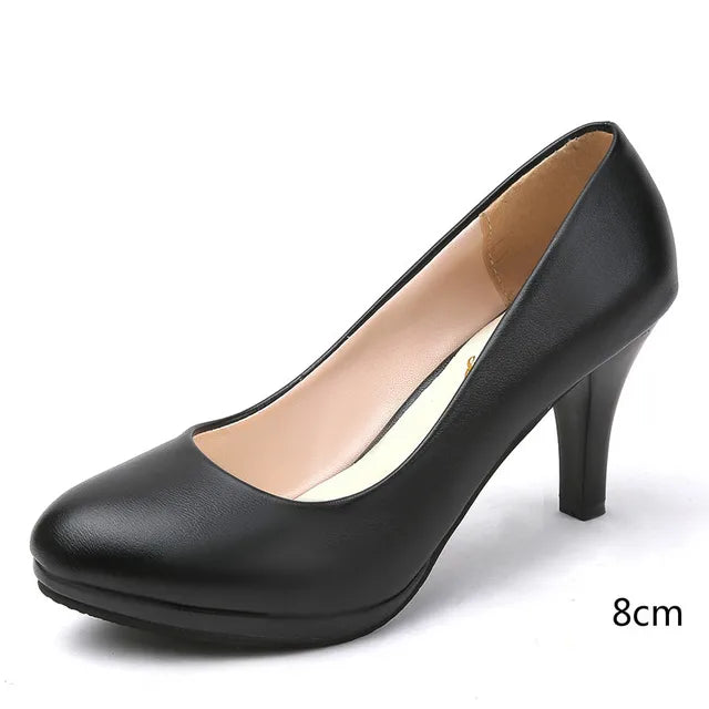 Décolleté ortopediche da donna eleganti nere con supporto ammortizzato