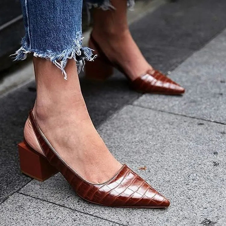 Decolleté slingback ortopediche da donna