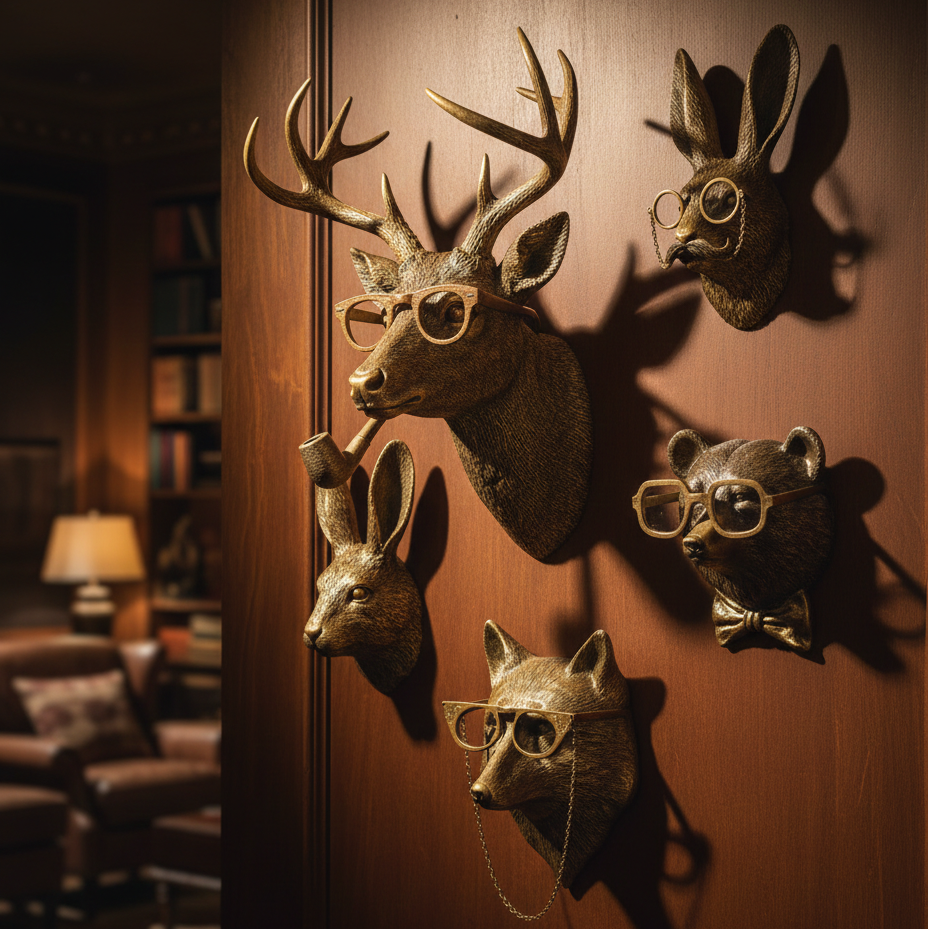 Decorazione da Parete a Forma di Testa di Cervo