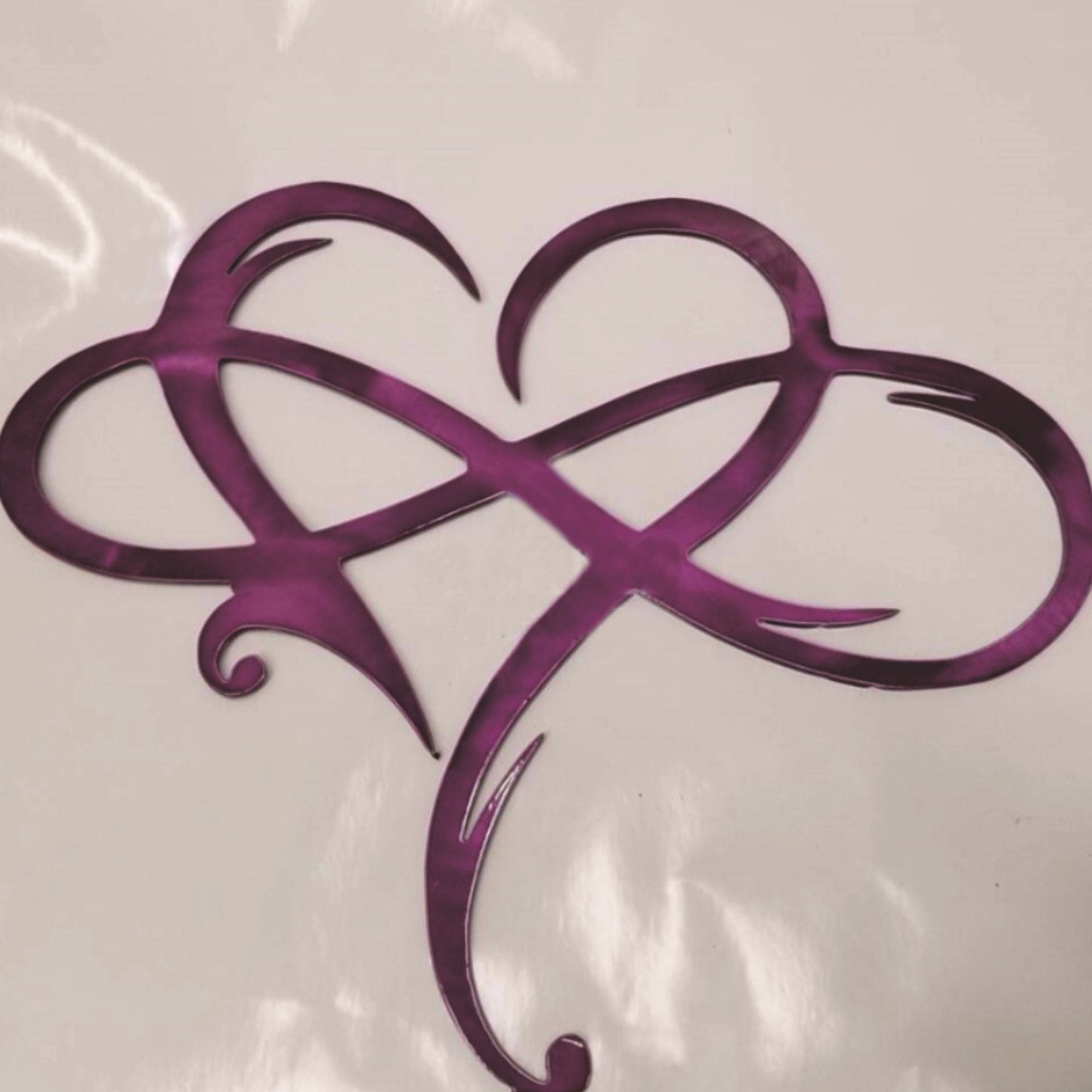 Decorazione da Parete Amore Eterno in Acciaio Inox per la Casa