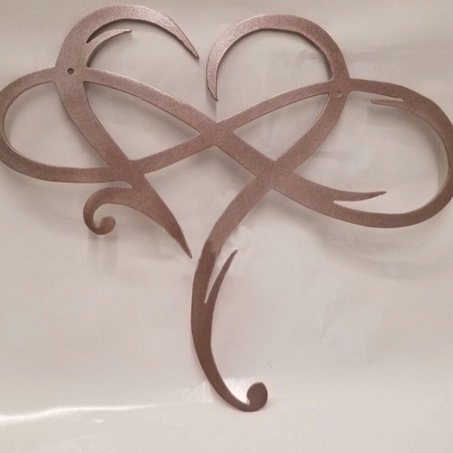 Decorazione da Parete Amore Eterno in Acciaio Inox per la Casa