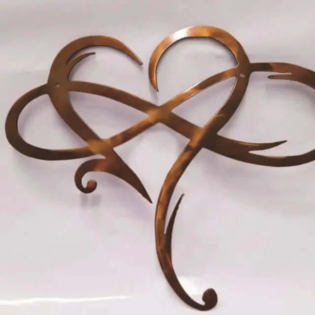 Decorazione da Parete Cuore Infinito - Ferro, Madreperla
