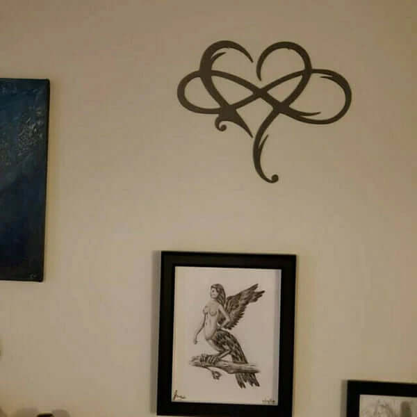 Decorazione da Parete Cuore Infinito - Ferro, Madreperla