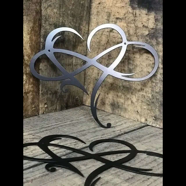 Decorazione da Parete Cuore Infinito - Ferro, Madreperla