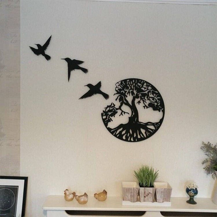 Decorazione da parete in metallo Albero della Vita per l'arredo della casa